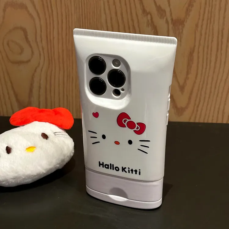 可爱kitty猫表情适用苹果16promax13洗面奶手机壳iPhone15/14女12