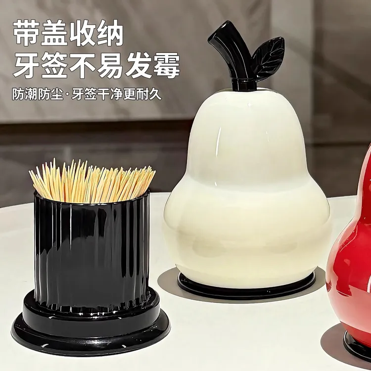 可爱恐龙宇航员牙签盒高颜值收纳摆件家用创意女孩办公室简约时尚