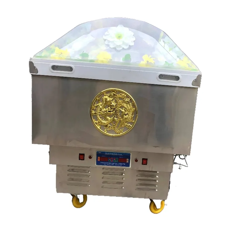 智能全不锈钢水晶冰棺