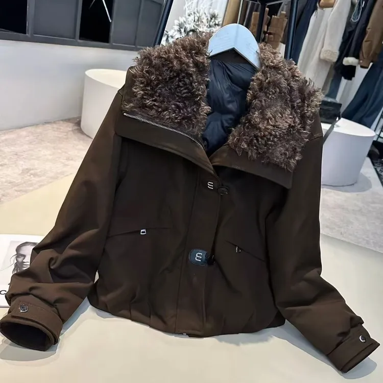  《姚家优麦汇》Y7393冬款立领羽绒外套百搭休闲韩系女款