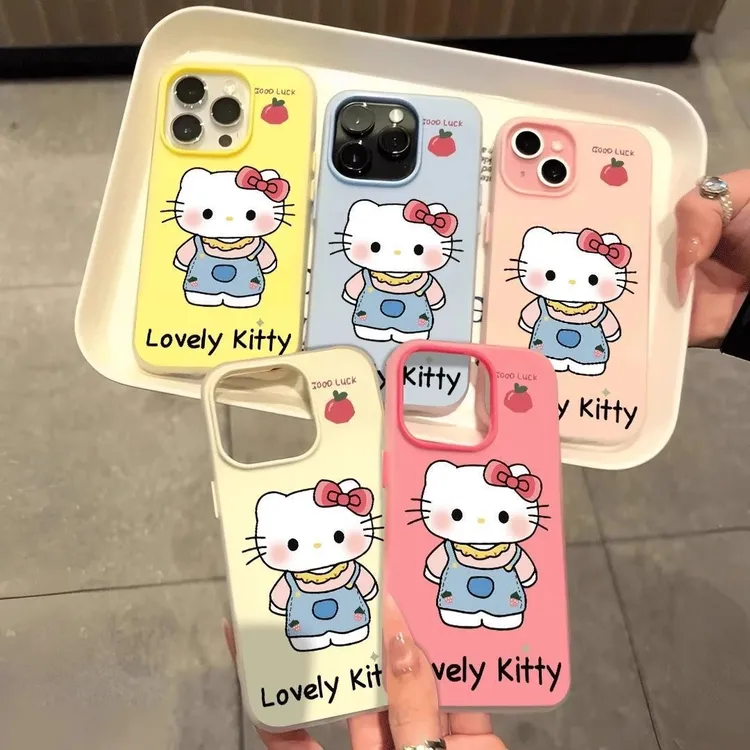 西红柿凯蒂猫适用苹果16promax手机壳新款iphone16高级感15少女心