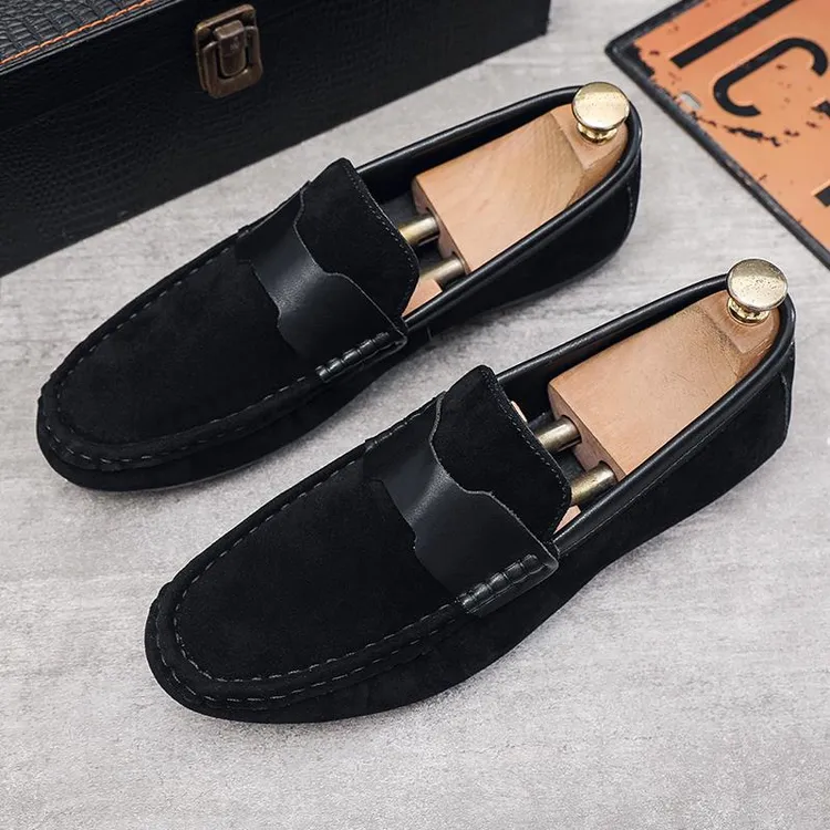 PT RICH豆豆男鞋新款春季透气皮皮鞋新郎内增高皮鞋商务软底皮鞋