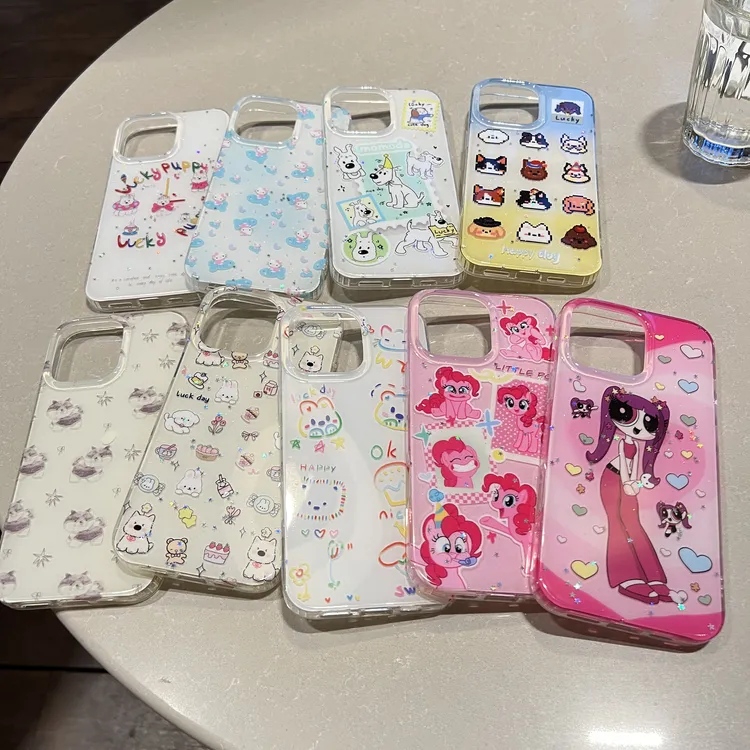 卡通可爱手机壳女适用苹果iphone16promax壳15pro硅胶壳ins风潮壳