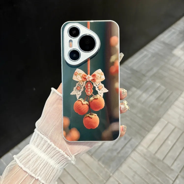 苹果/华为/oppo/vivo/小米 喜柿连连适用pura70肤感玻璃手机壳