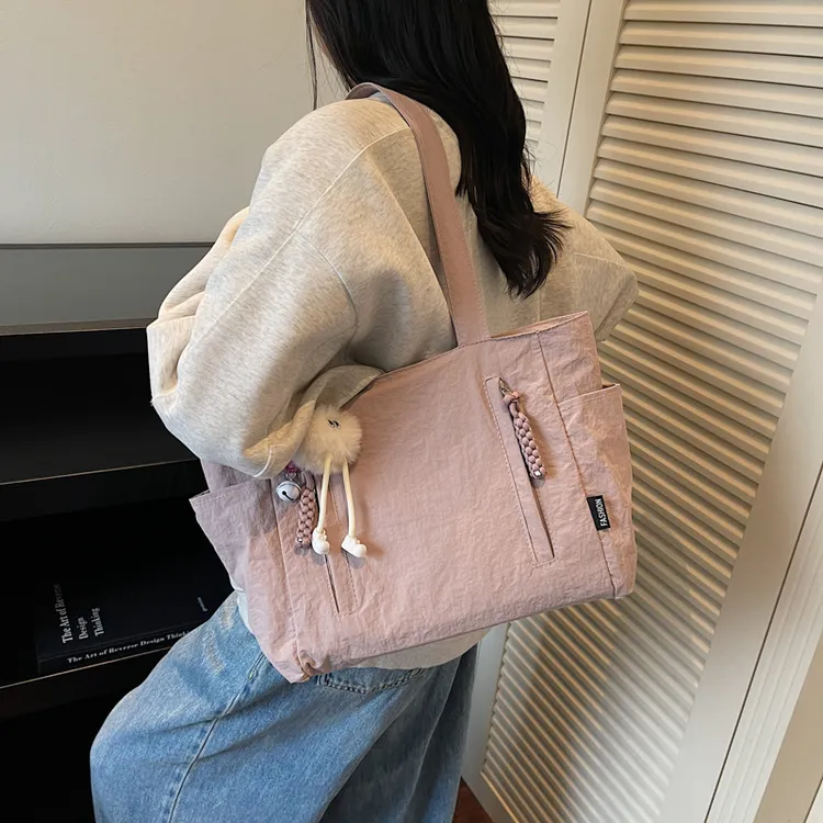托特包上课通勤单肩包休闲手提大包包女款新款潮时尚学生旅行包包