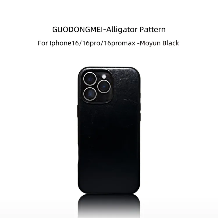 适用iPhone 16 ProMax真皮油蜡皮全包磁吸手机壳16商务苹果保护套