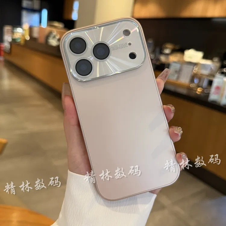 大视窗磨砂壳适用苹果17/16/15/14创意镭射镜头iPhone16pro手机壳