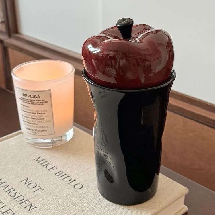 复古风创意陶瓷带盖马克杯办公室杯防烫隔热随手杯礼品水杯陶瓷杯