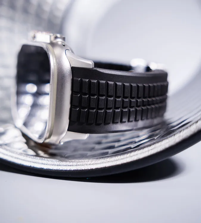 适用苹果手表Applewatch11高性能硅胶ultra3手雷可拆卸调节表带