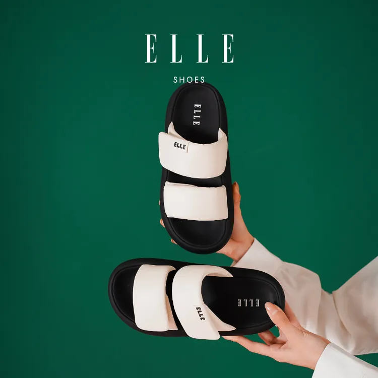 ELLE厚底拖鞋女ins夏季新款外穿防滑凉拖鞋沙滩鞋一字拖勃肯鞋子 