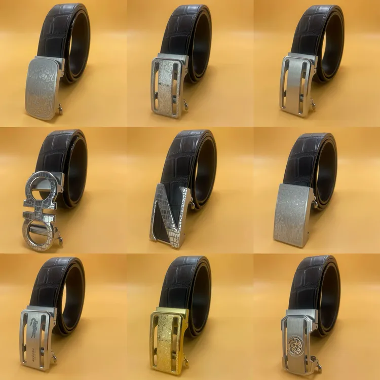 【钢扣➕无牙带】时尚潮流百搭头层牛皮无牙自动扣腰带皮带