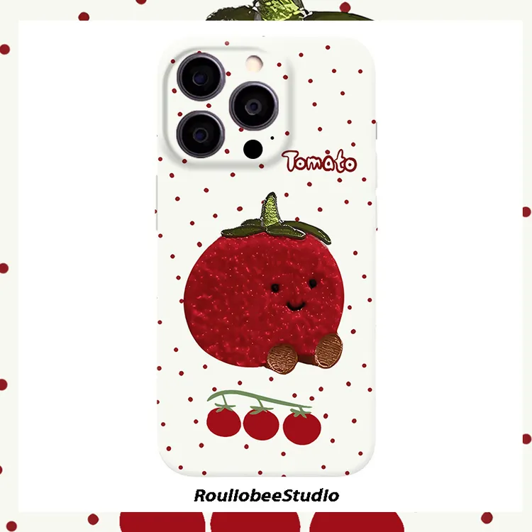 BANCA波点西红柿适用iPhone17/16菲林手机壳华为oppo小米15vivo 