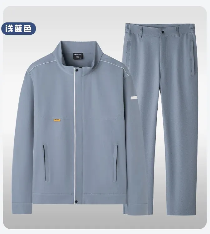 春秋弹力防静电工作服套装小米同款工装石油化工电子厂劳保服定制