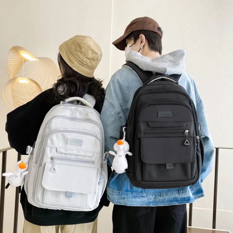 新款双肩包女款高级感小学生初中高中大学生休闲背包男大容量书包