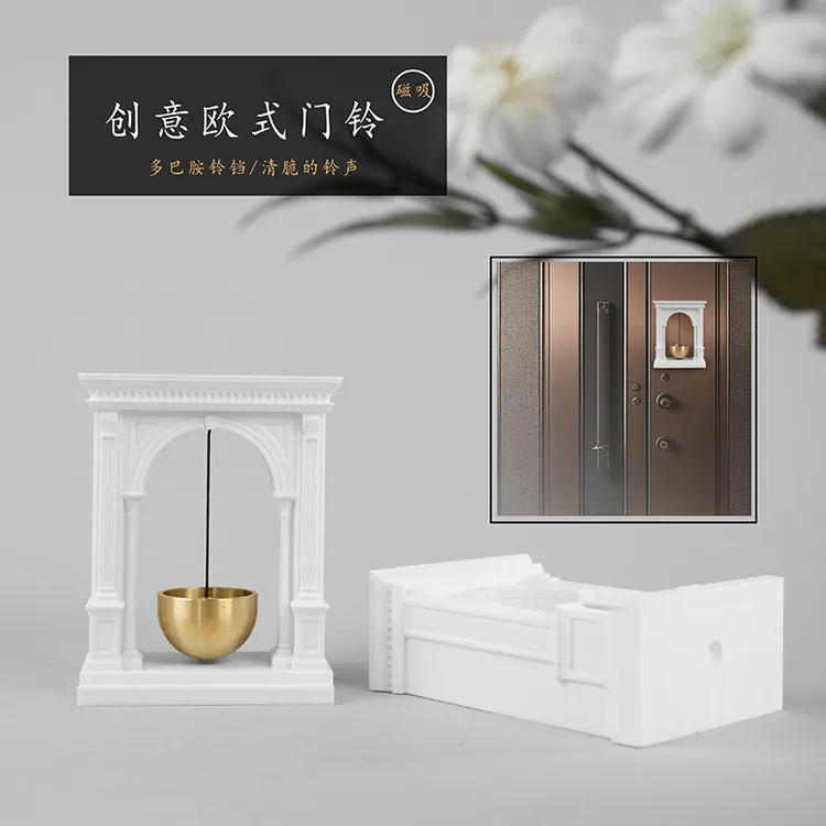 门铃家用多巴胺小门铃3D铜风铃入户开门提醒治愈门挂件乔迁挂饰