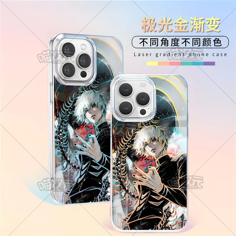 金木研适用苹果华为vivo一加iPhone小米红米一加极光金手机壳