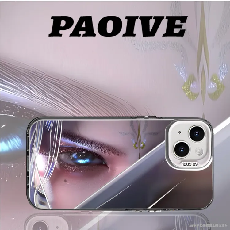 云望舒适用苹果华为vivoiPhone小米三星防摔彩银手机壳