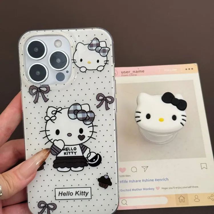 295K波点惊讶凯蒂适用苹果iphone小米15防摔vivo华为oppo手机壳女