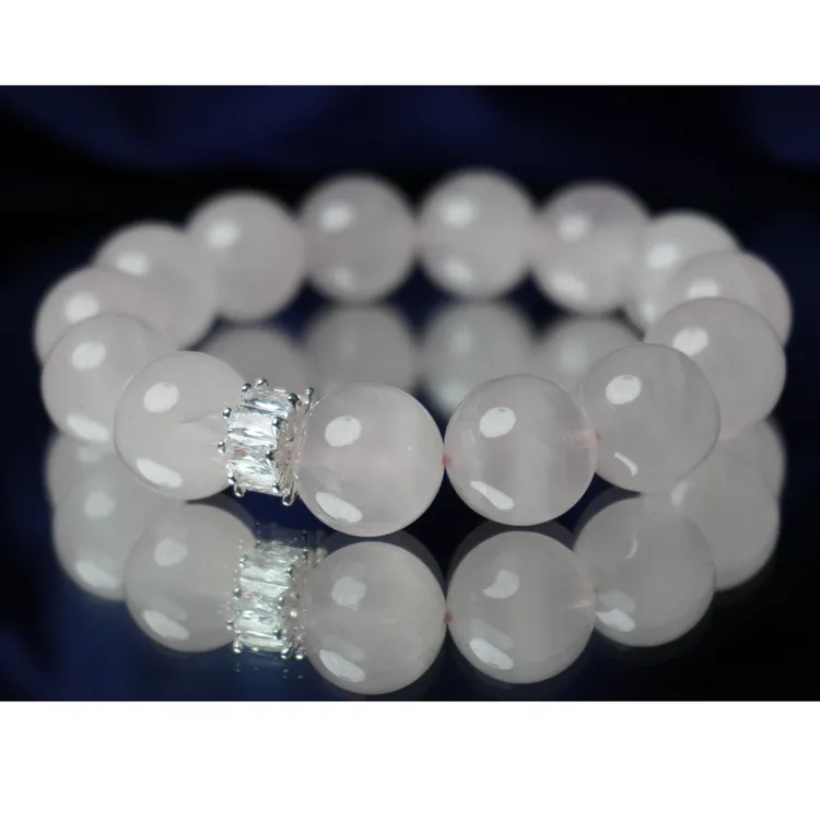 迵心【桃花现】天然粉水晶手链