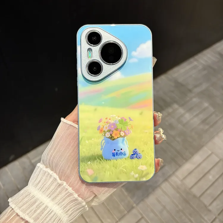 苹果/华为/oppo/vivo/小米 莓有烦恼适用pura70玻璃手机壳