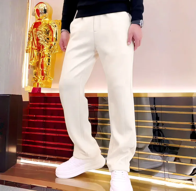 痞帅慵懒风男装直筒休闲裤男装男士2025秋季高端垂感时尚潮流百搭