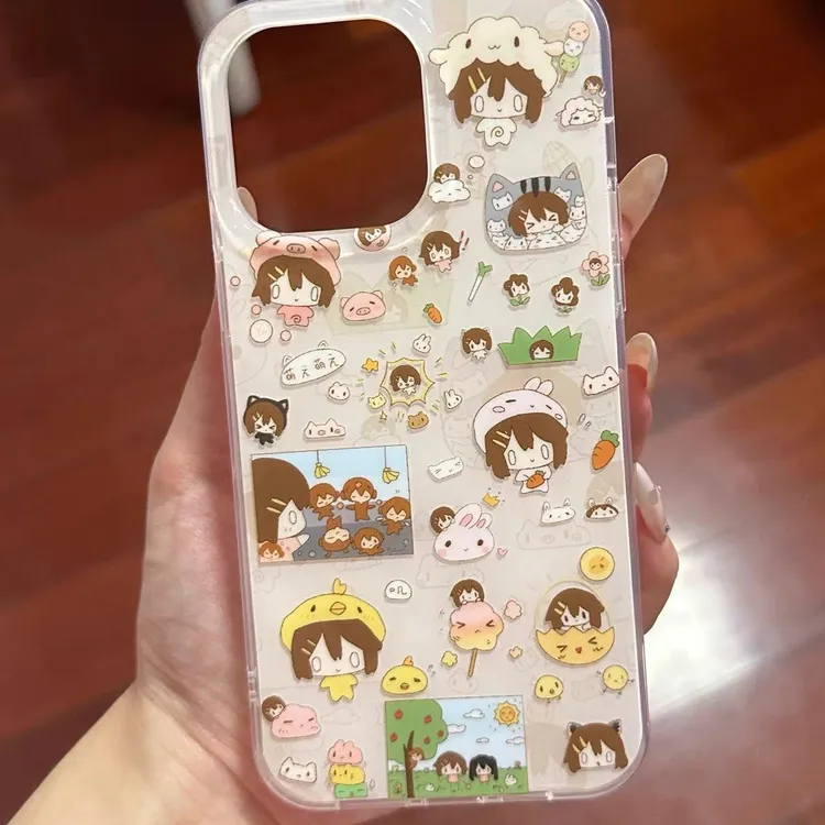 奥菲顿萌版轻音少女适用iPhone16大孔手机壳华为vivo小米15oppo套
