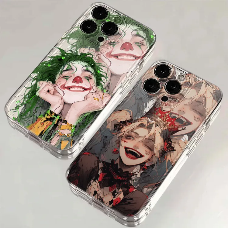 创意墨绿小丑适用iphone15苹果14手机壳13华为vivo小米oppo软12套
