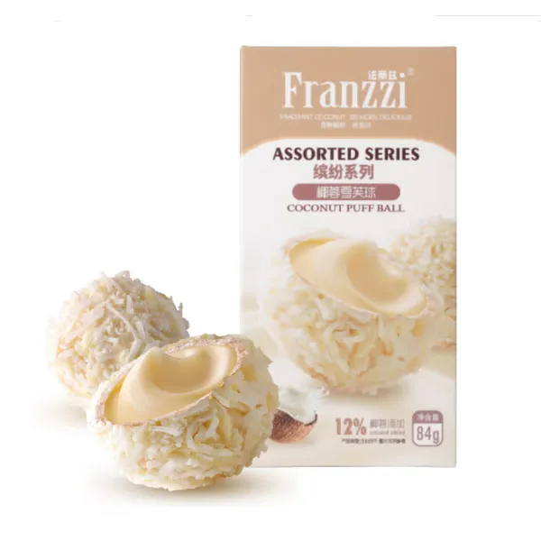 法丽兹缤纷系列椰蓉雪芙球 84g*8盒