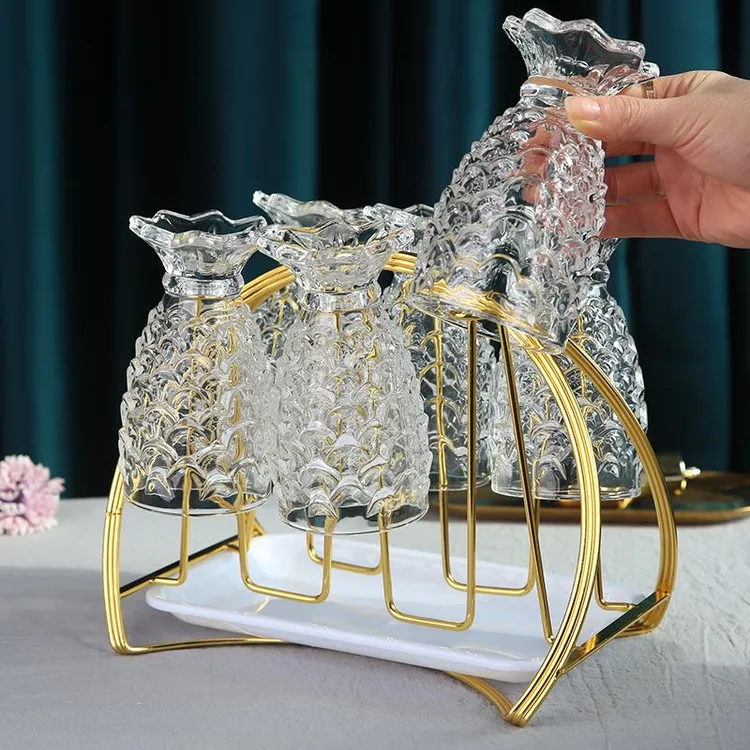 浮雕美人鱼杯小鱼杯玻璃喝水鱼鳞杯喝水啤酒果汁酒杯