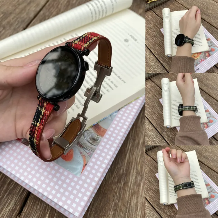 【表带】适用华为手表GT5/4/3 Pro双C秋冬款watch4/3毛呢小蛮腰磁吸