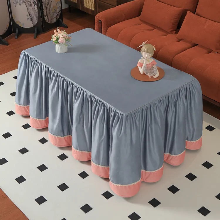 2024新款烤火罩加绒加厚可机洗烤火被长方形茶几桌布取暖被罩