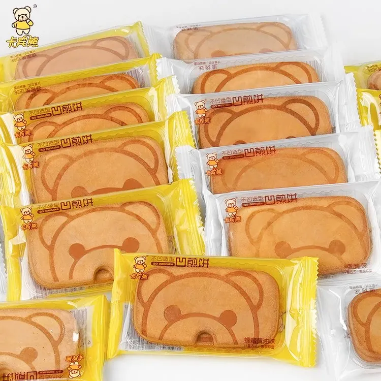 卡宾熊大凹煎饼饼干散装开袋即食食品酥脆办公室香脆零食营养-z