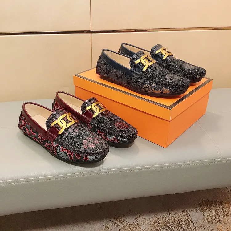 欧洲站新款真皮豆豆鞋高端男鞋时尚透气百搭潮流男士夏季软底潮鞋