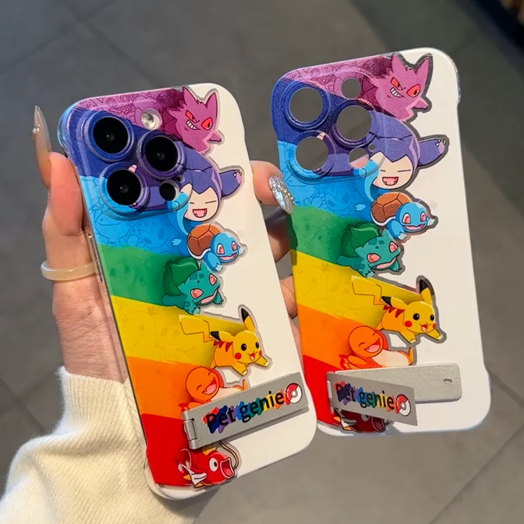 欧克里里彩虹神奇宝贝无边框支架适用手机壳iPhone16华为小米vivo