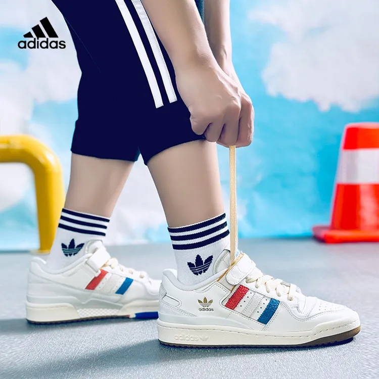 (断码处理)阿迪达斯三叶草FORUM 84经典复古运动休闲板鞋IF9670
