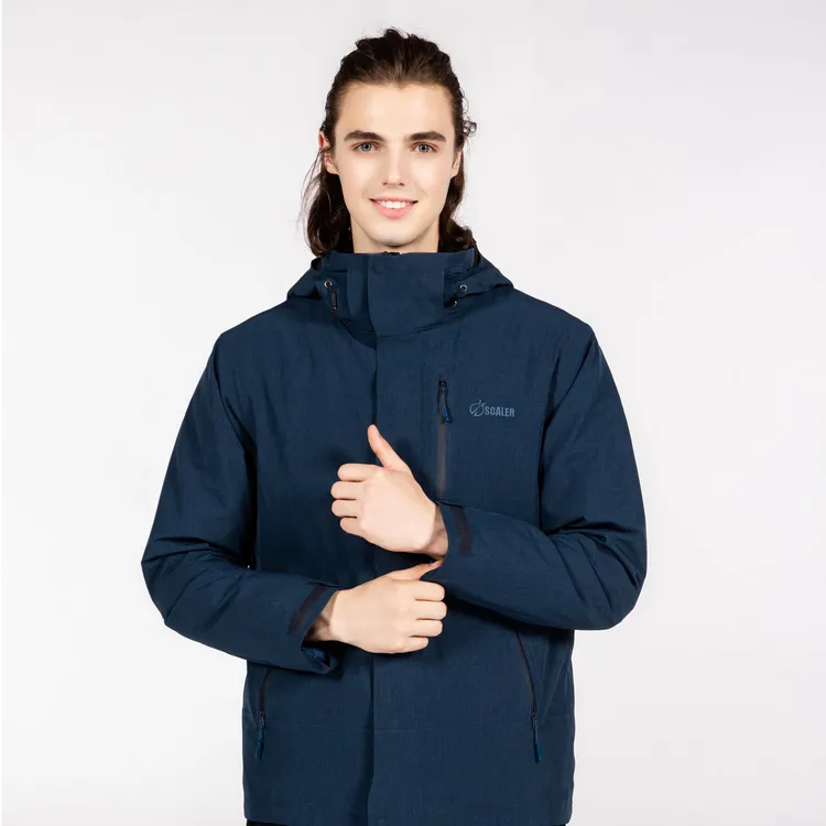 男款两件套鹅绒内胆三合一冲锋衣户外运动F9124352