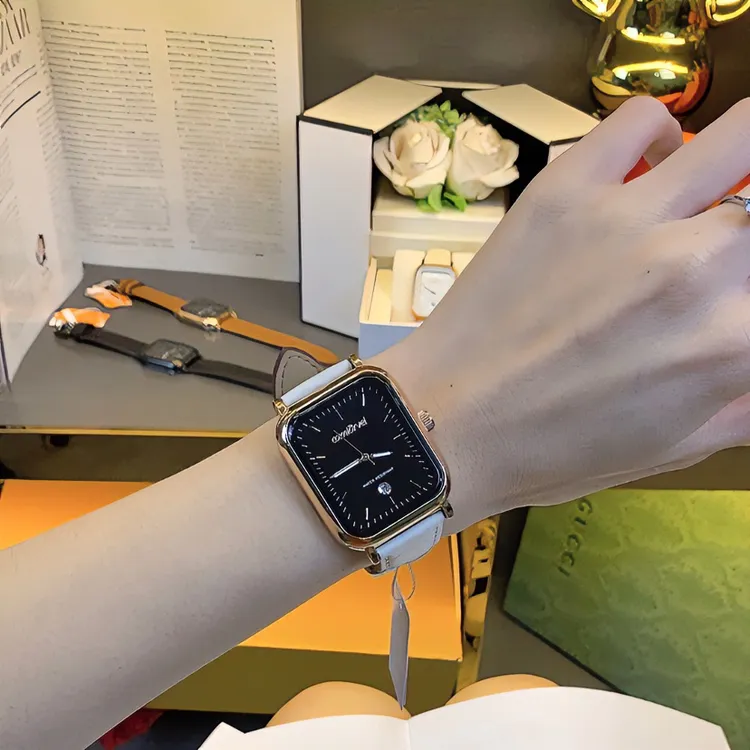 COMLORVEIins手表方形简约腕表女款百搭女表女士女生名牌手表