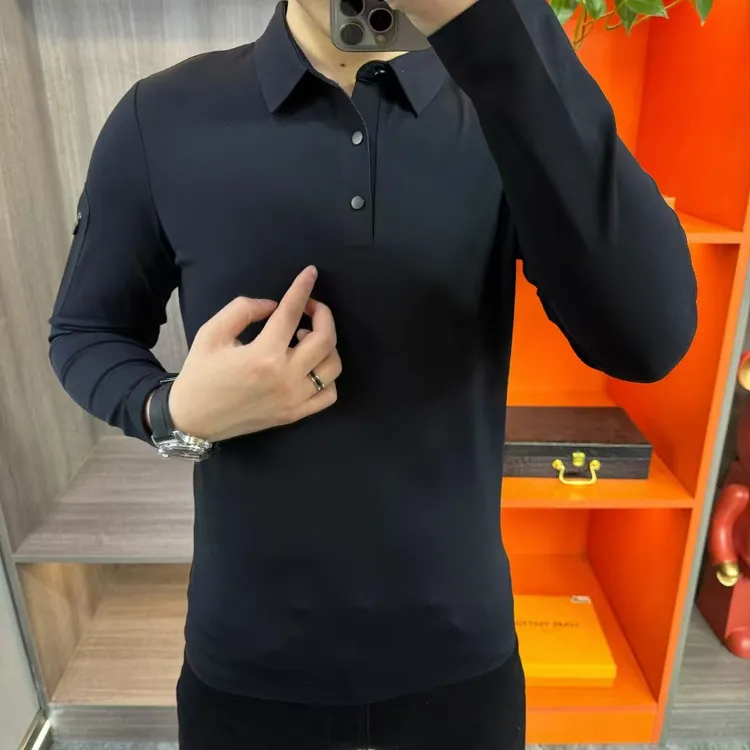 冬季2024新款加绒修身时尚男士户外运动休闲保暖卫衣