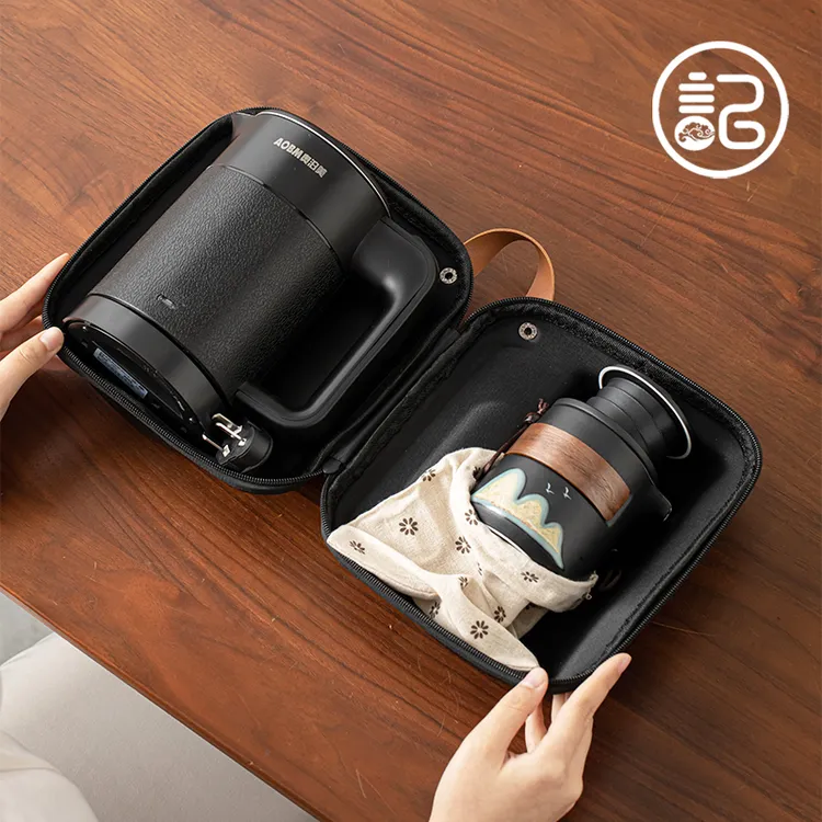记今朝烧水壶便携小型电热水壶旅行茶具套装办公野外露营泡茶壶