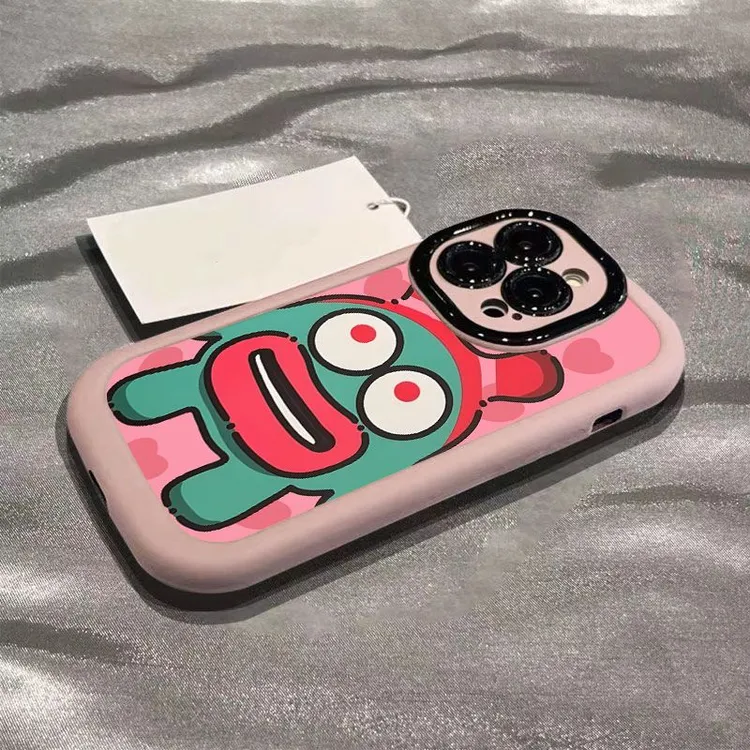 苹果15plus手机壳13软iPhone14Pro爱心小绿怪11 12防摔xs xr可爱8