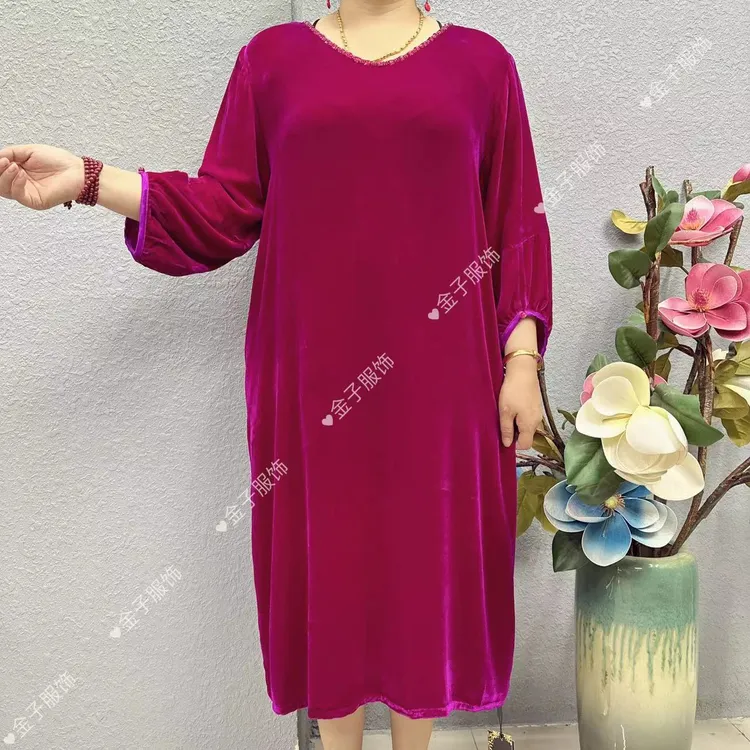 P2-6658款桑蚕丝连衣裙