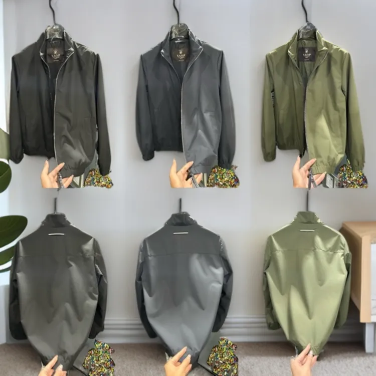 【正睿欧货】ZHENGRUI/0610/高奢简约百搭款立领夹克外套