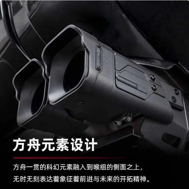 适用路虎新卫士尾嘴90/110/130方舟套件铝合金排气管升级装饰