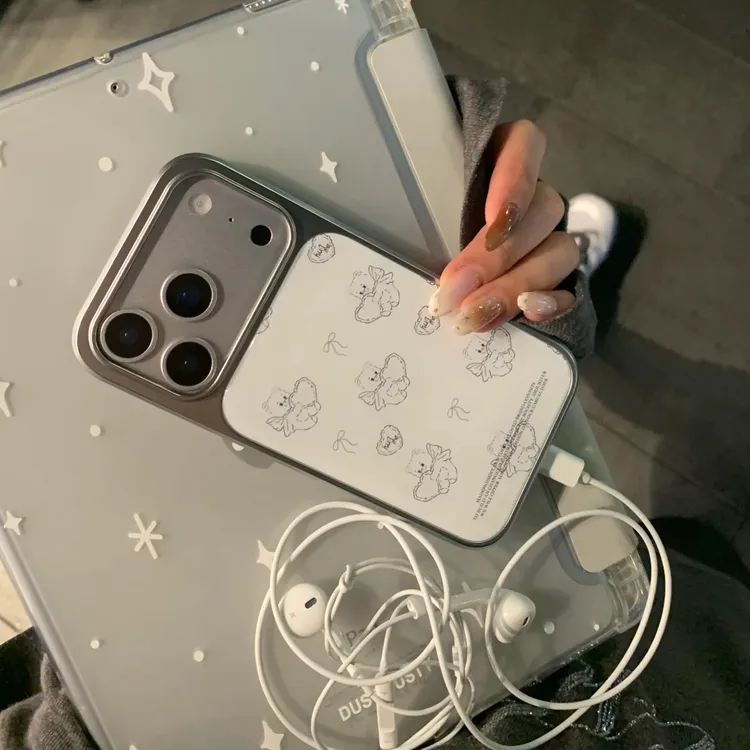 韩系天使小猫适用苹果手机壳15Pro套iPhone13Pro网红17promax/16