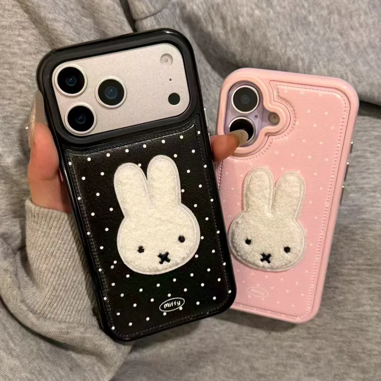 米菲兔适用苹果17手机壳13/14ProMax卡通iPhone16/INS风17P网红