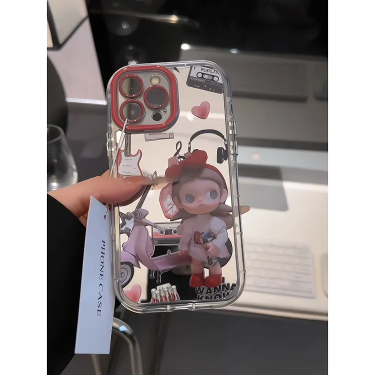 吉他唱片嘎子姐适用苹果17pro手机壳新款华为vivo小米15OPPO防摔