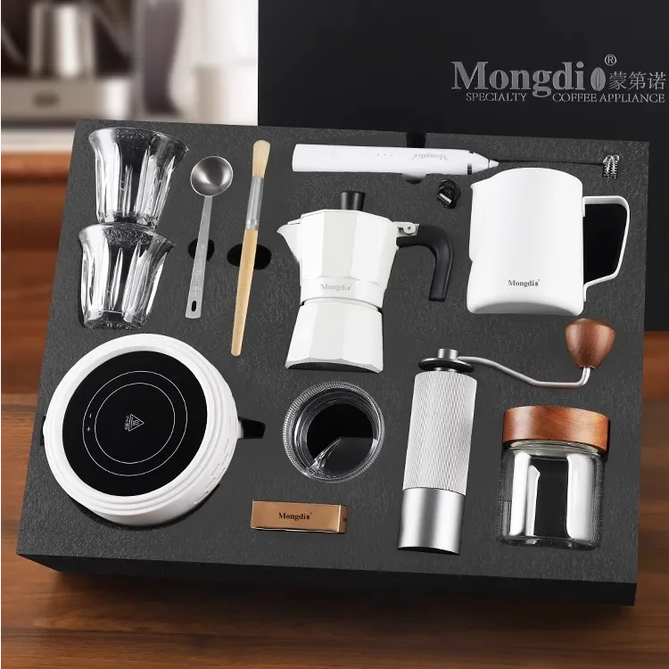 Mongdio摩卡壶套装礼盒创意生日礼物乔迁新居礼品新年伴手礼盒
