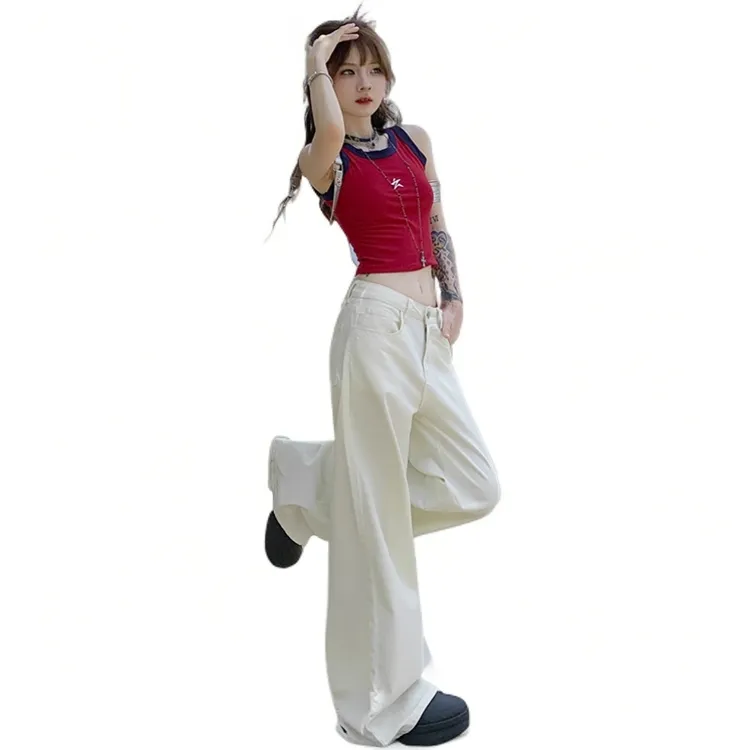 23312025年流行网红女裤复古直筒小个子牛仔裤裤子秋冬款女加绒加