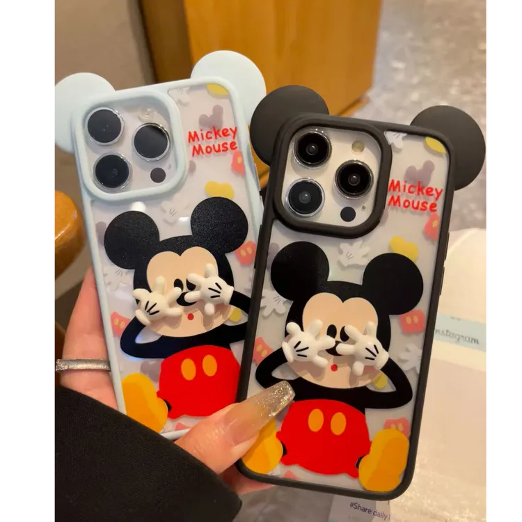 诚星泽捂脸米老鼠适用苹果16/15/14/13/12新款iPhone11手机壳XR软