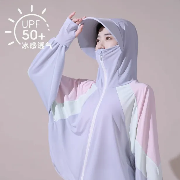 防晒衣女2025新款夏冰丝透气薄款防紫外线骑车开车洋气可外穿户外